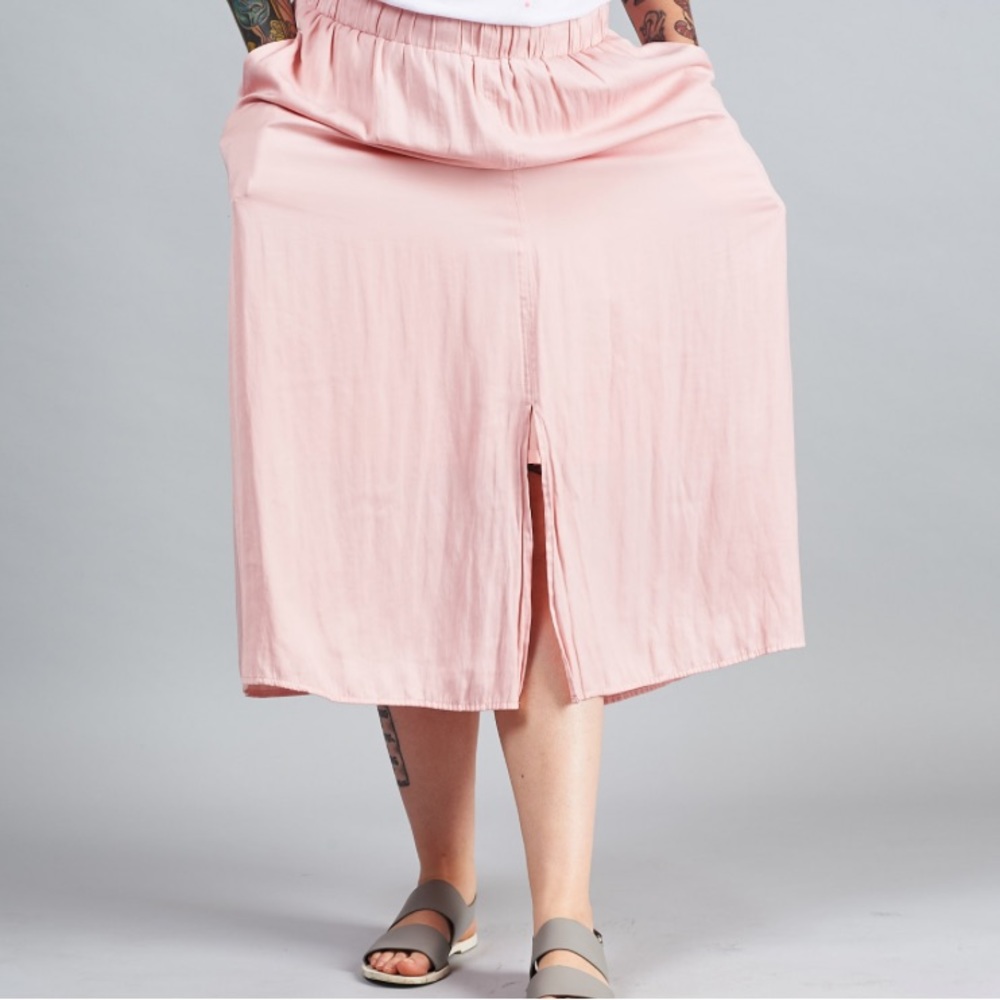 Loft pink maxi skirt